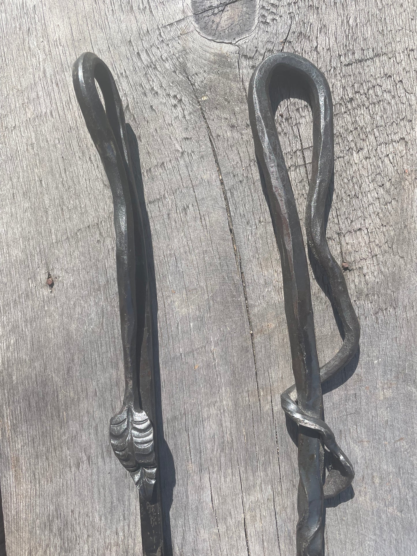 Fire Poker with Gothic Leaf