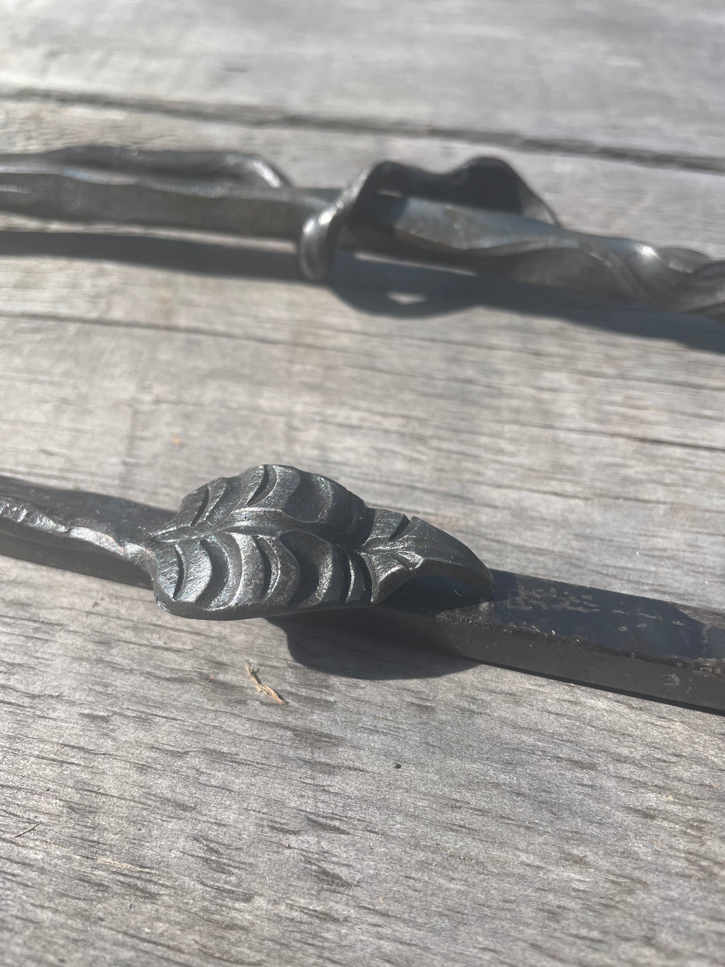 Fire Poker with Gothic Leaf