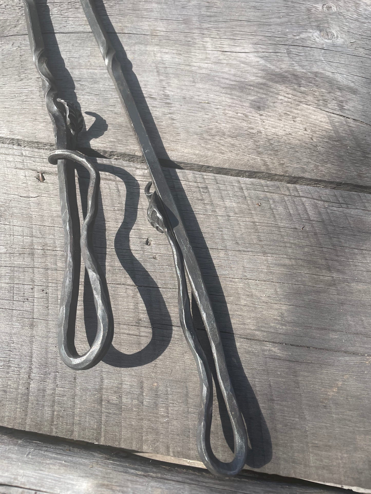 Fire Poker with Gothic Leaf