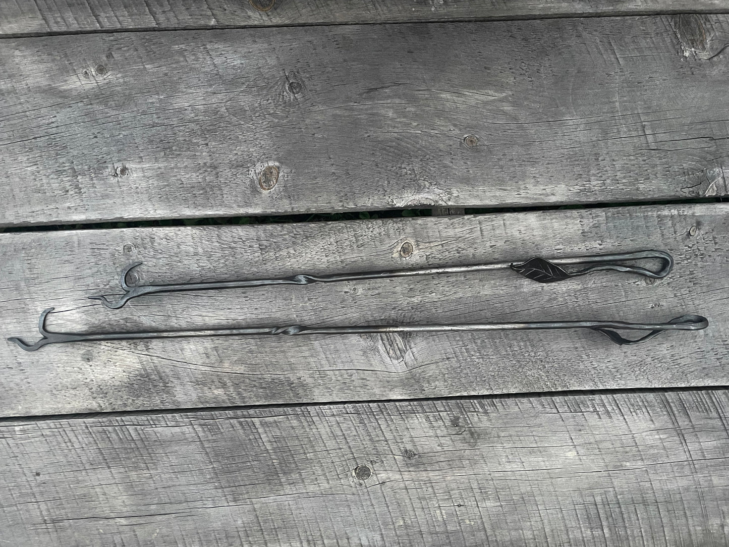 Fire Poker with Birch Leaf