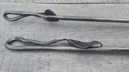 Fire Poker with Birch Leaf