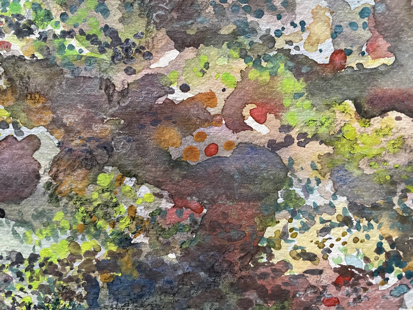 Earth Floor, watercolour painting - Pike Lake Forge