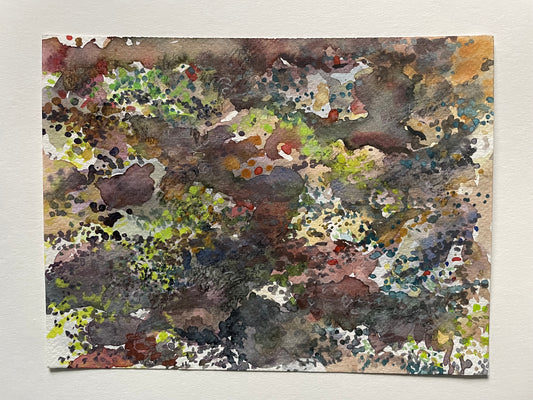 Earth Floor, watercolour painting - Pike Lake Forge