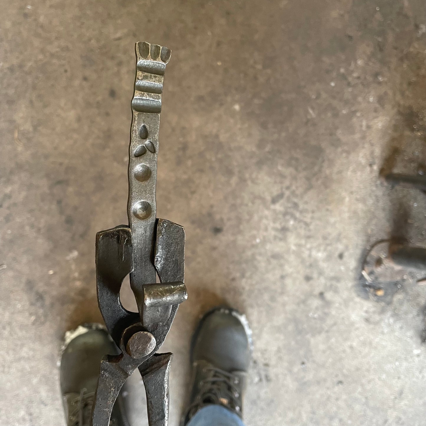 Floral Stamped Wall Hook - Pike Lake Forge