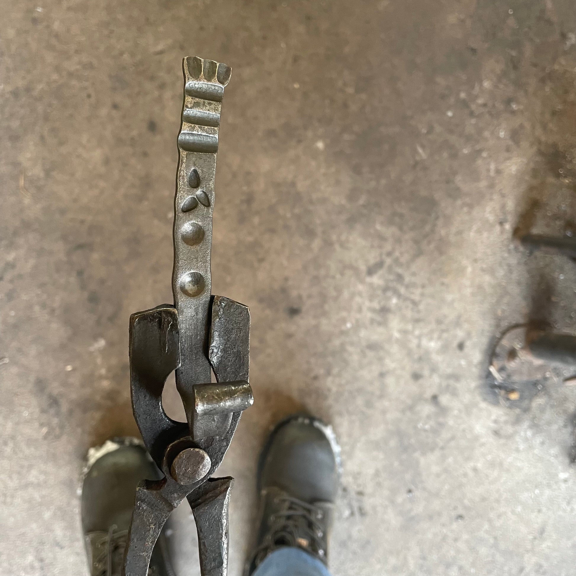 Floral Stamped Wall Hook - Pike Lake Forge