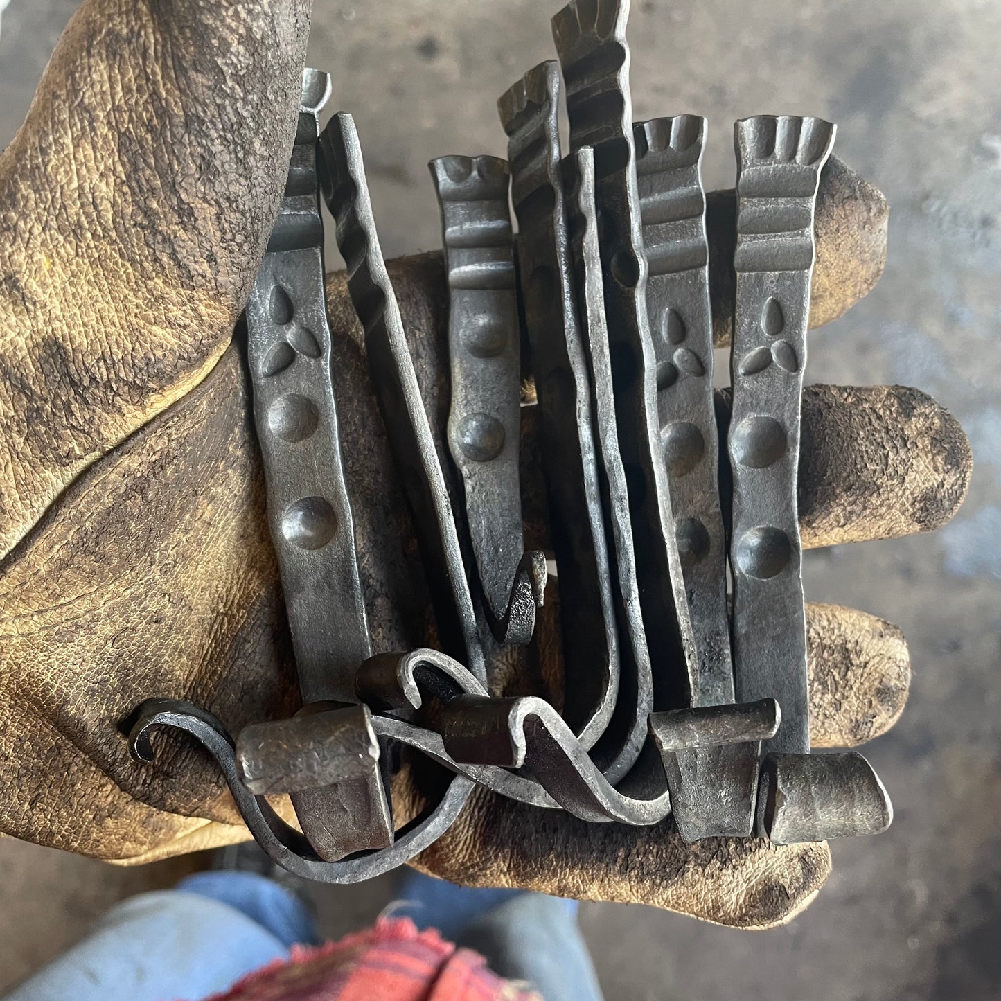 Floral Stamped Wall Hook - Pike Lake Forge