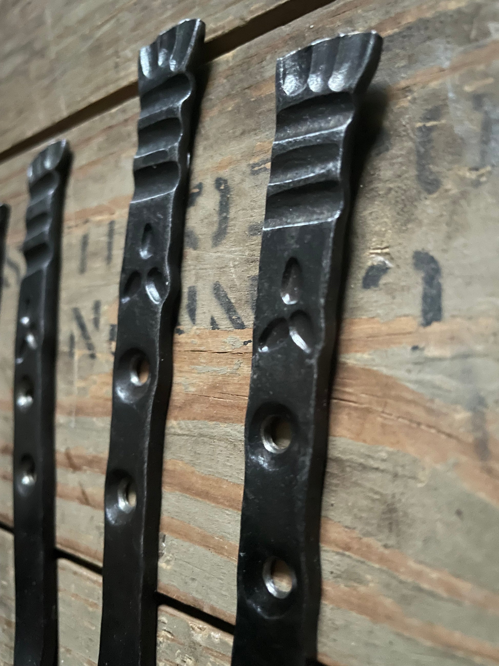 Floral Stamped Wall Hook - Pike Lake Forge
