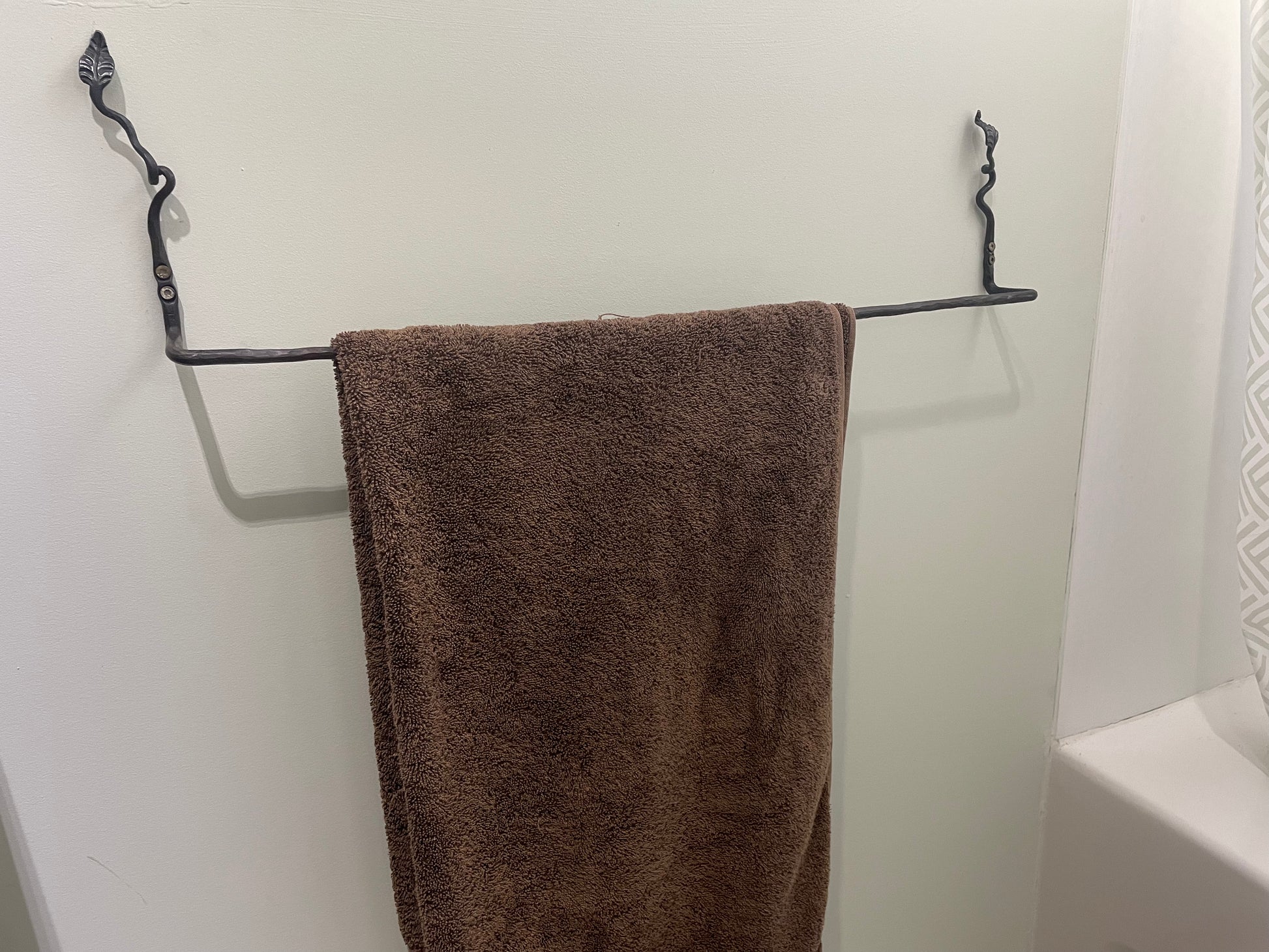Forged Bath Towel Bar - Pike Lake Forge