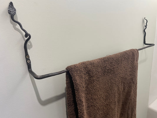 Forged Bath Towel Bar - Pike Lake Forge