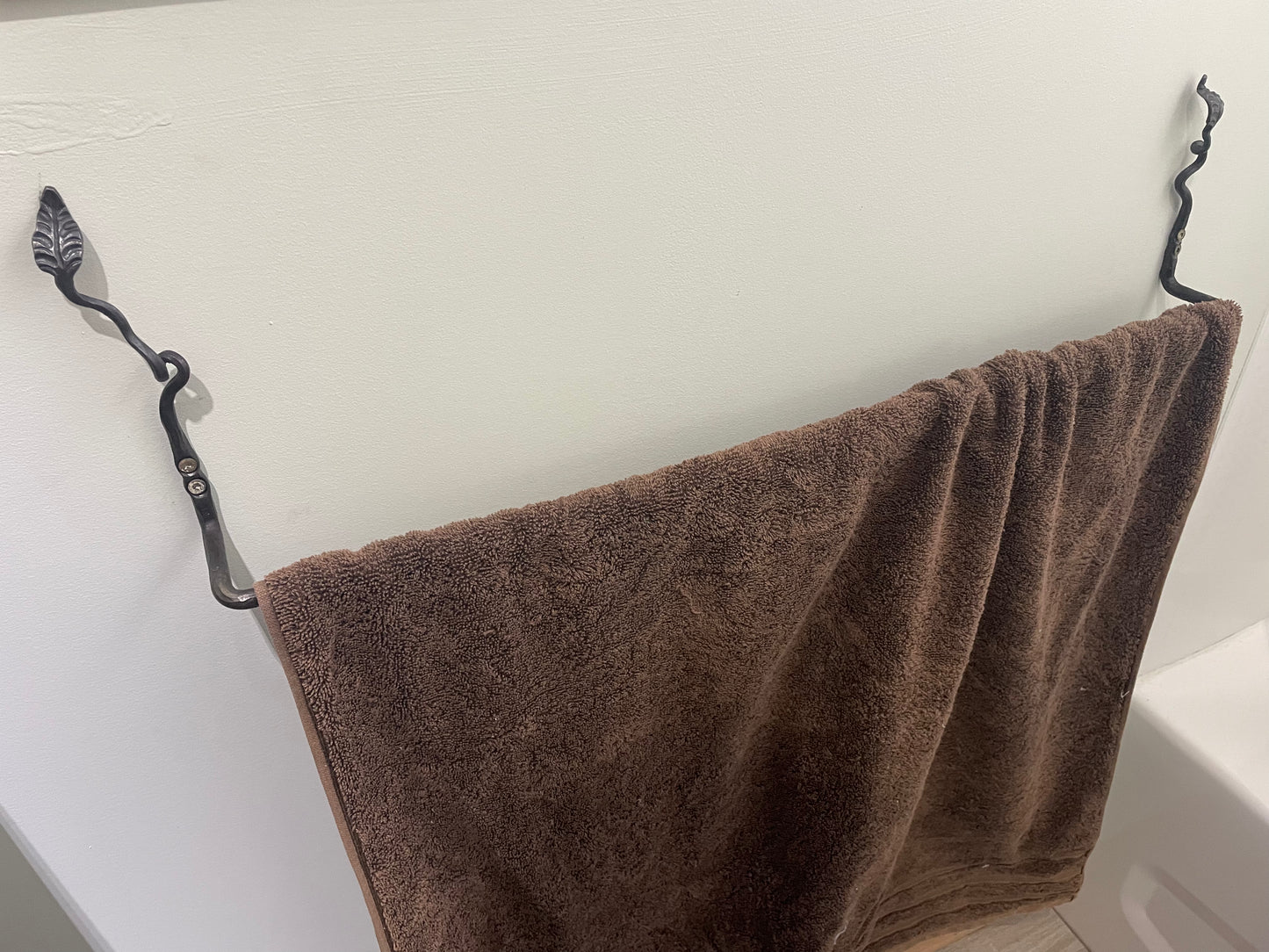 Forged Bath Towel Bar - Pike Lake Forge