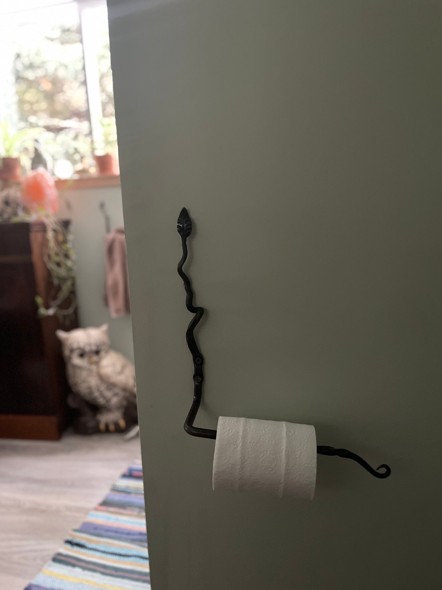 Forged Toilet Paper Holder - Pike Lake Forge