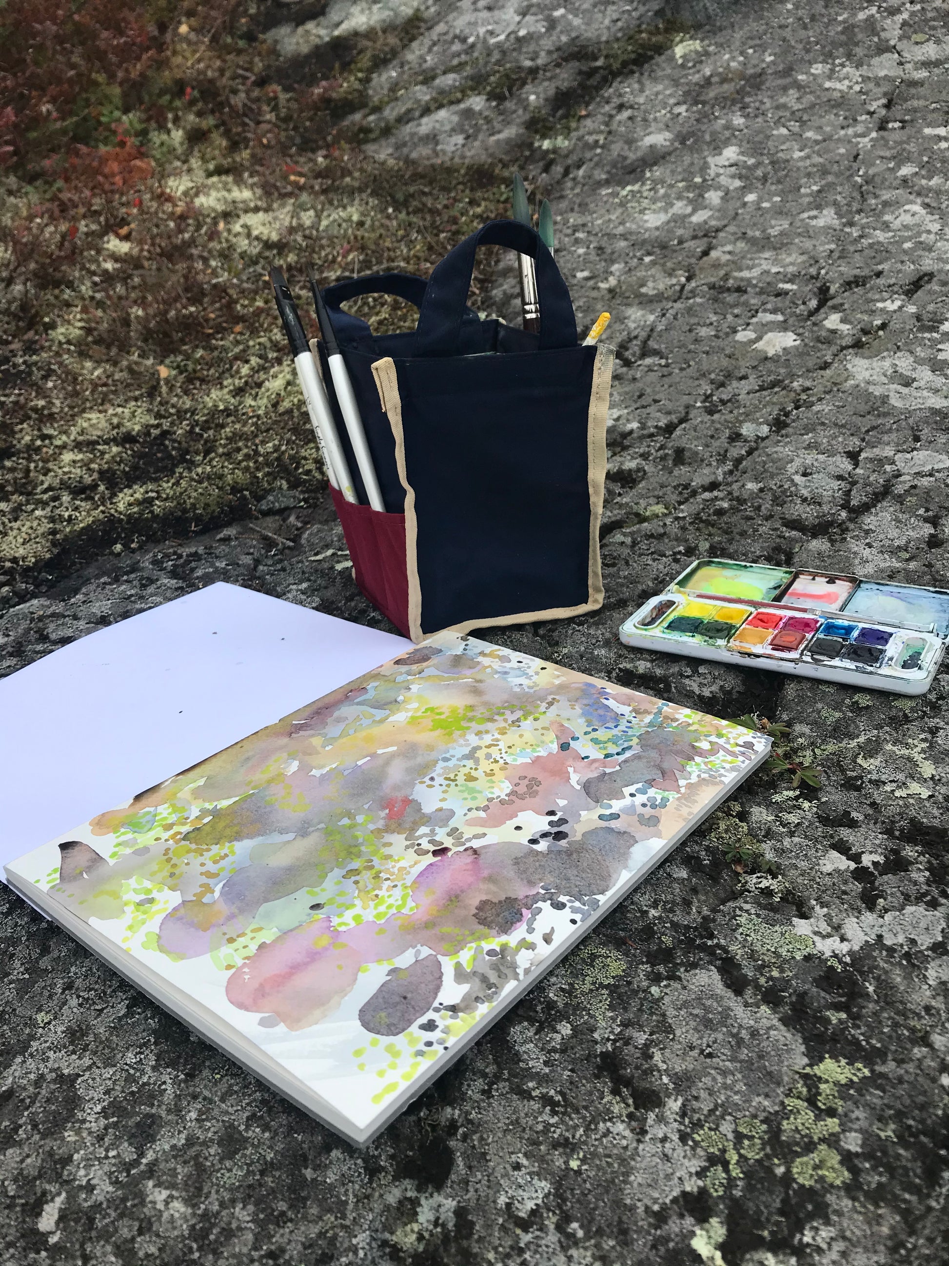 Earth Floor, watercolour painting - Pike Lake Forge