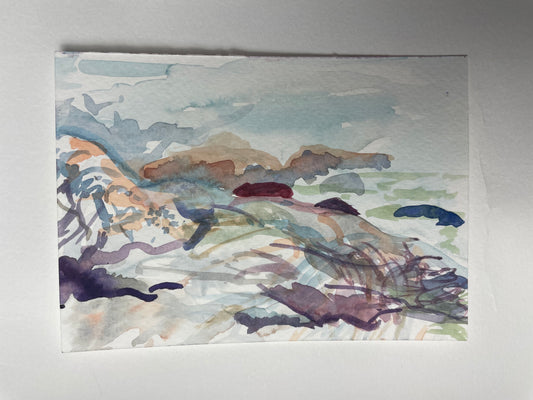 Baltic Sea, watercolour painting - Pike Lake Forge