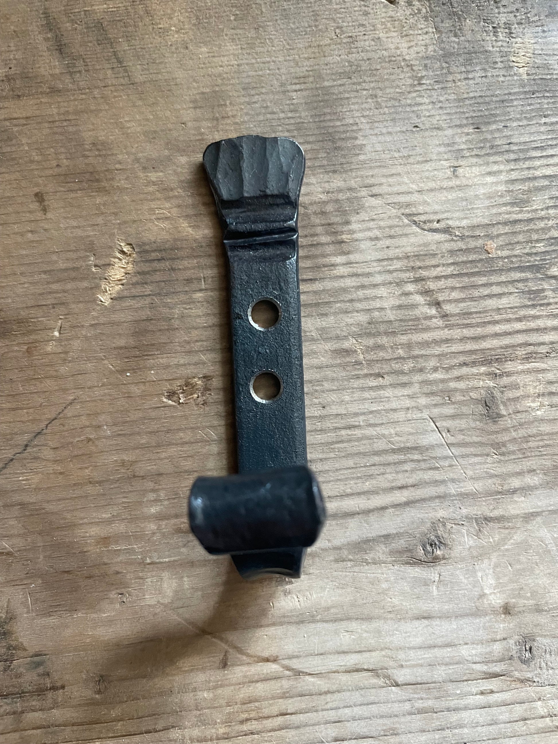 Chased Forged Wall Hook - Pike Lake Forge