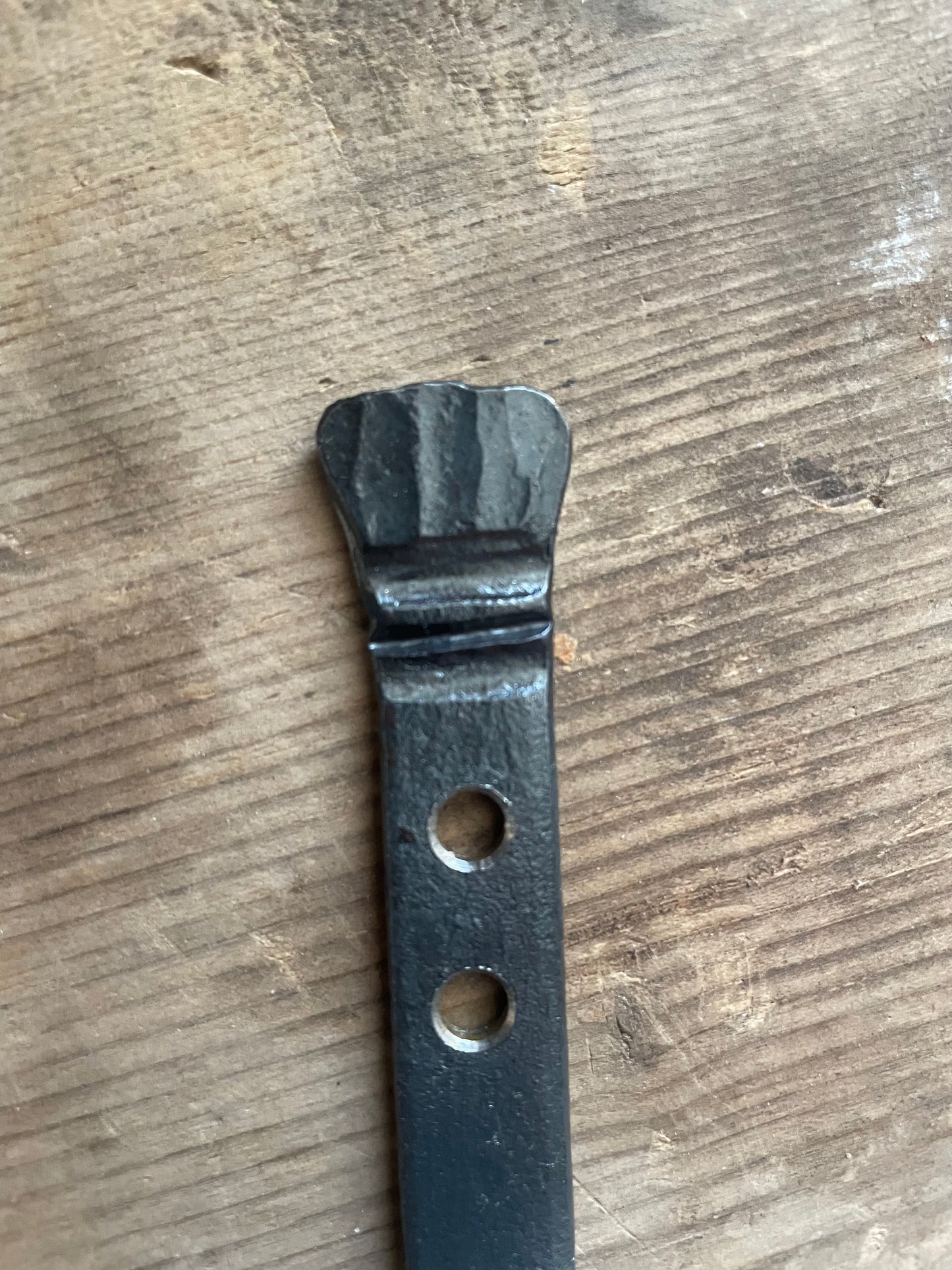 Chased Forged Wall Hook - Pike Lake Forge