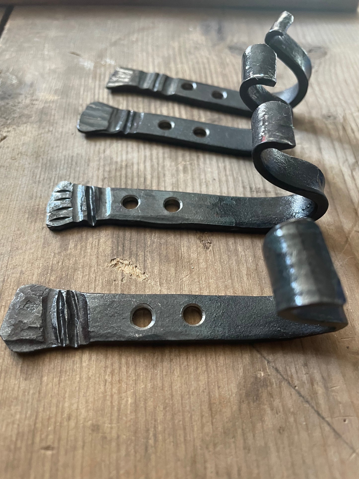 Chased Forged Wall Hook - Pike Lake Forge