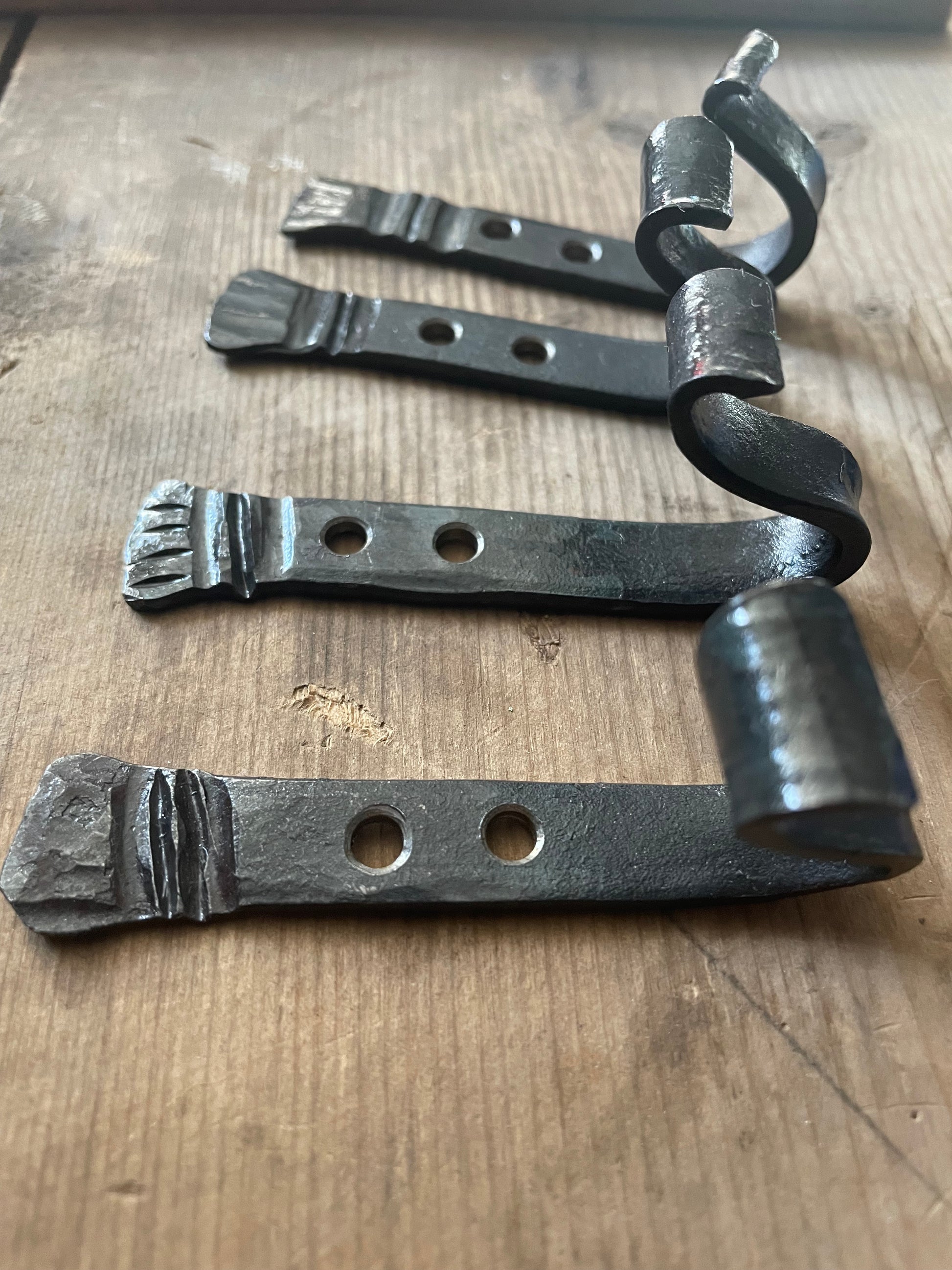 Chased Forged Wall Hook - Pike Lake Forge