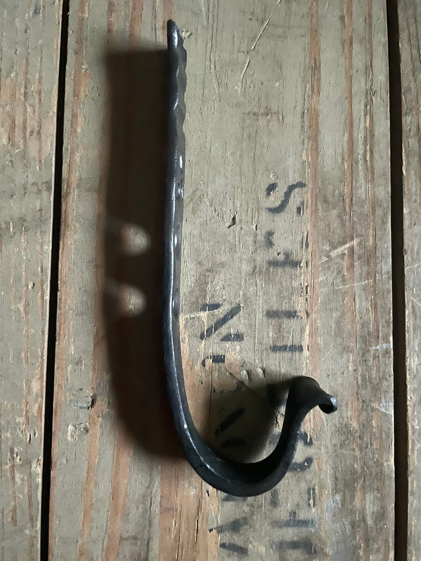 Floral Stamped Wall Hook - Pike Lake Forge